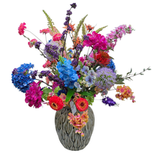 Afbeelding in Gallery-weergave laden, Luxe kleurrijk kunstbloemen bloemstuk