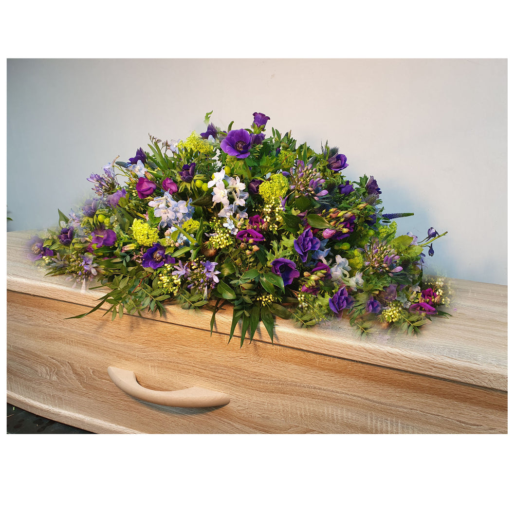 Blz. 19 | Ovaal afscheidsstuk blauwe & paarse tinten