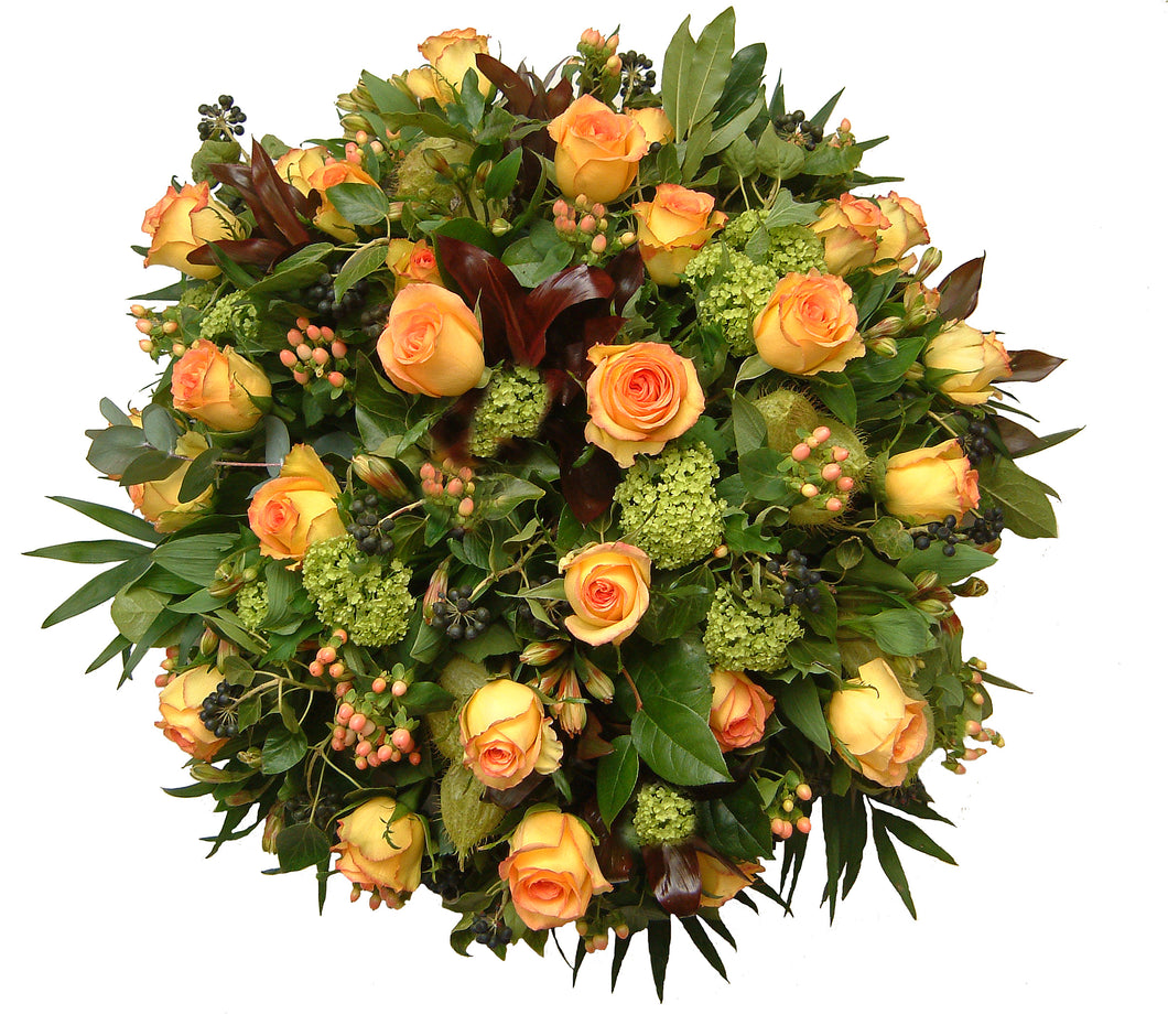 Blz. 5 | Rond gemêleerde rozen met stijlvolle aanvulling